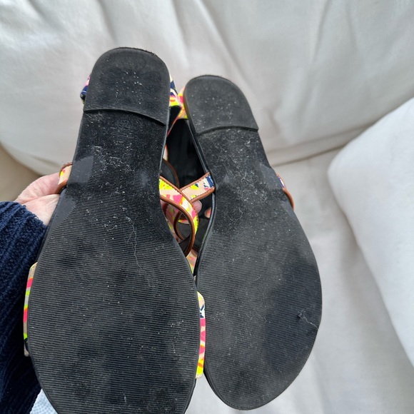 Athena Tall Gladiator sandals size 7.5 neon mix - Picture 5 of 5